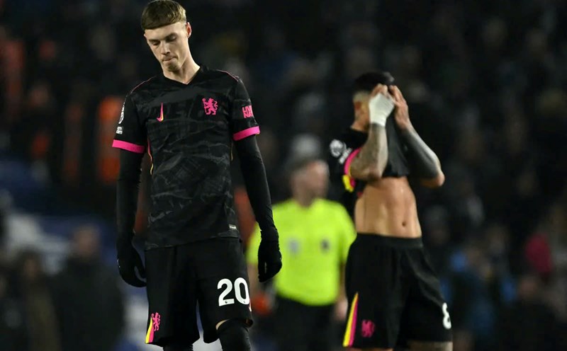 Cole Palmer in Chelsea's loss to Brighton. Photo: EPL