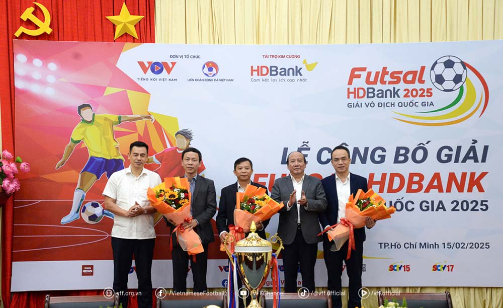 Giai futsal HDBank vo dich quoc gia duoc ki vong se dien ra thanh cong tot dep. Anh: VFF