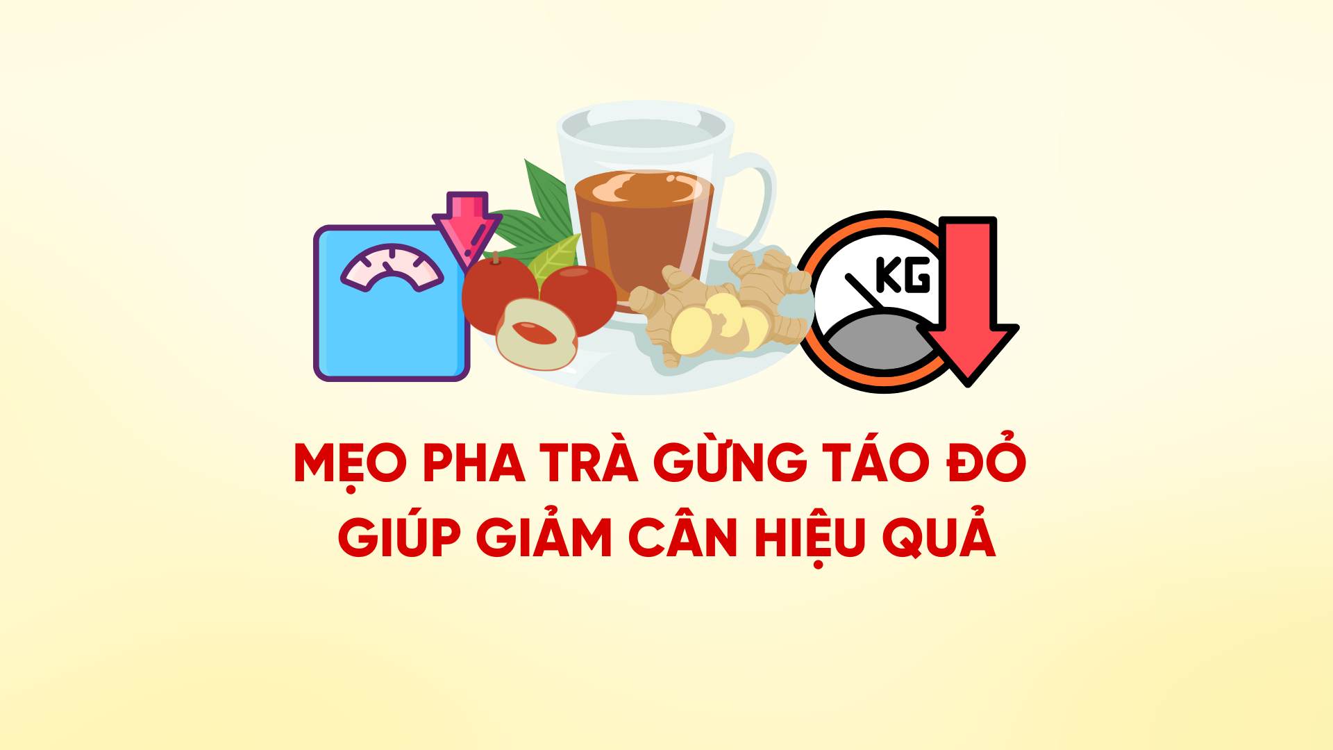 Tips for making red apple ginger tea to effectively lose weight