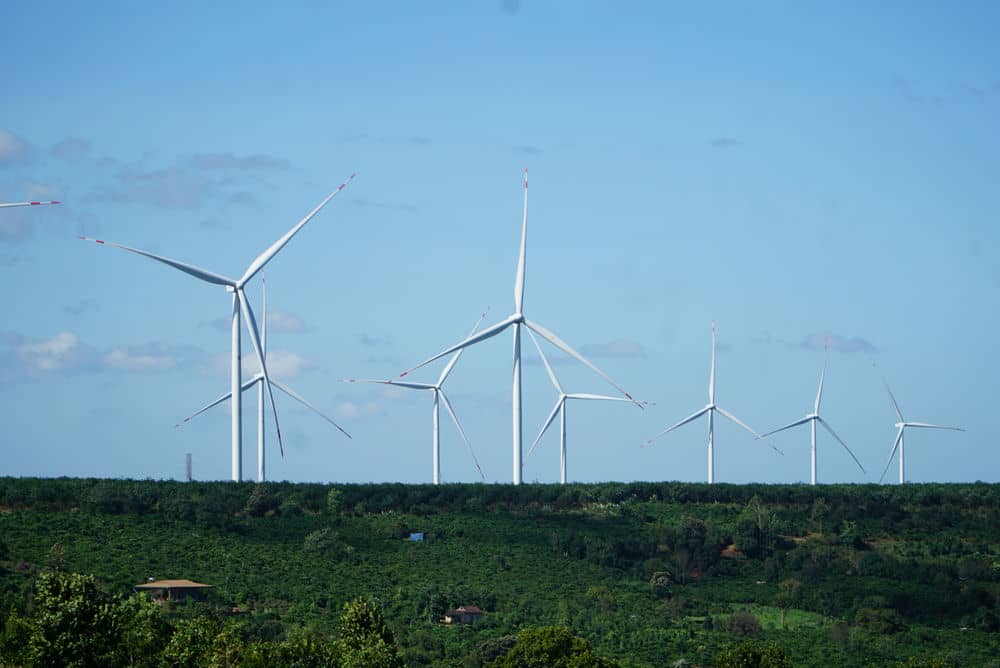 Many wind power projects in Gia Lai and Kon Tum need to be licensed soon to operate and recover capital. Photo: Thanh Tuan