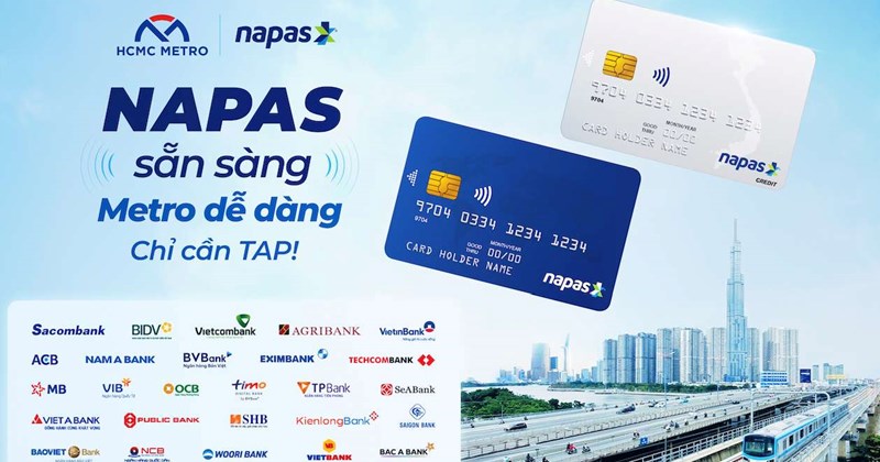 Napes Card Payment for NAPAS cards on urban railway lines in Ho Chi Minh City