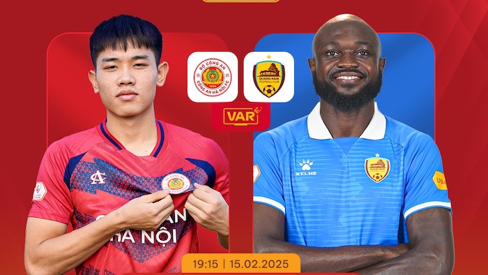 Hanoi Police Club meets Quang Nam in round 13 of V.League 2024-2025. Photo: VPF