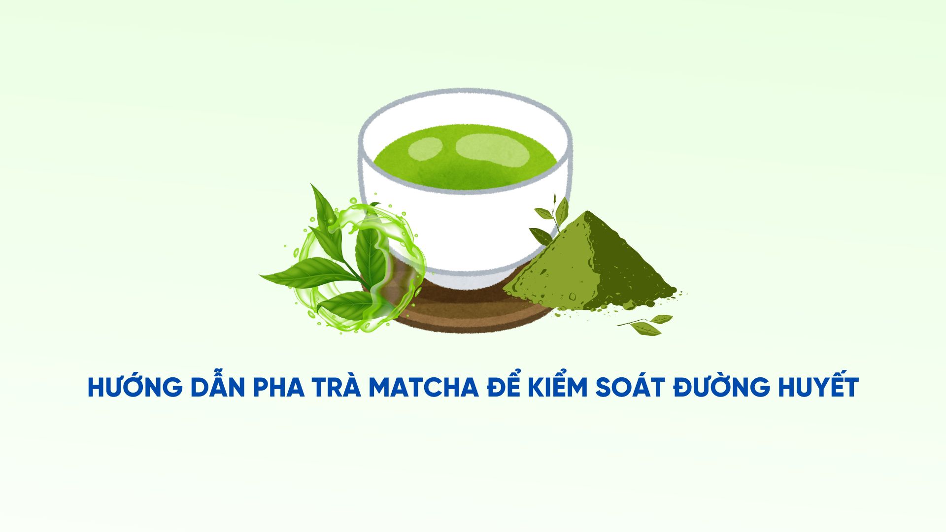 Instructions for making matcha tea to control blood sugar