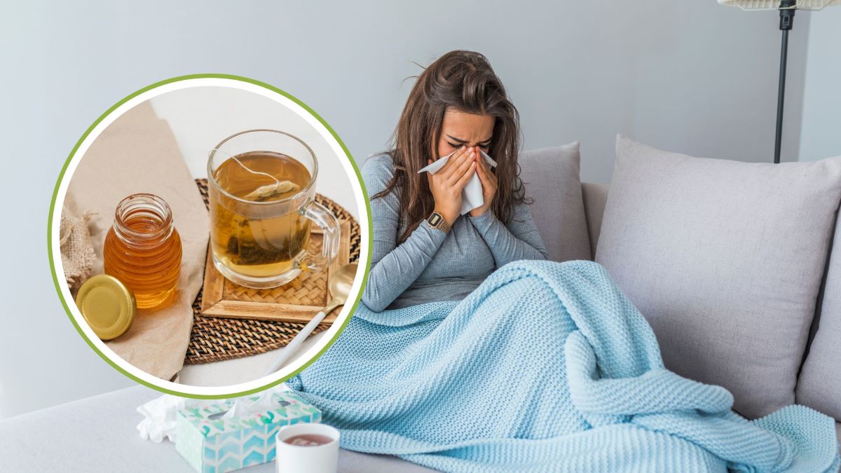 Drinks made from honey, lemon and ginger support health when having a cold. Graphics: Thanh Thanh