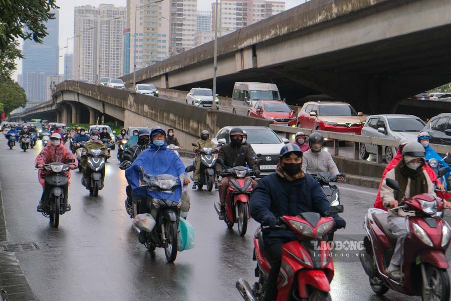 Khong khi lanh tang cuong gay mua o khu vuc phia Bac. Anh: Tuan Anh