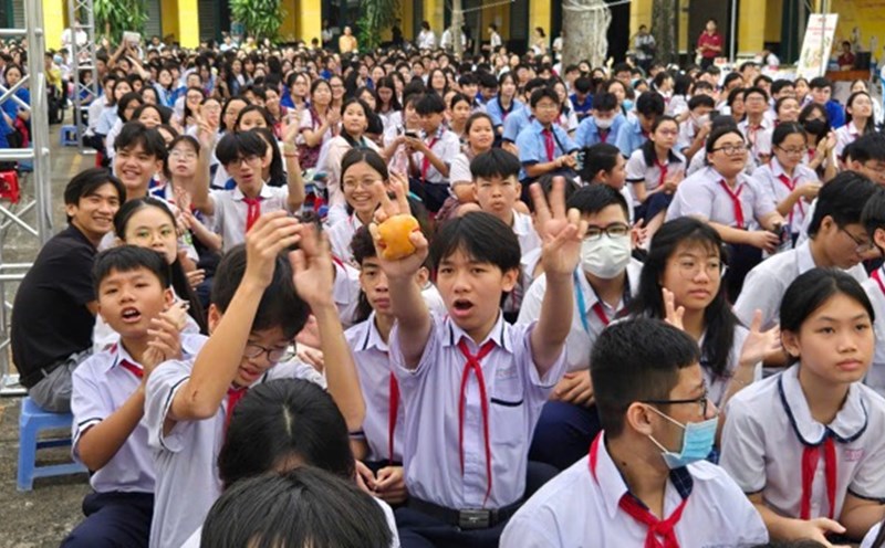 The 13th "Career Education and Admissions" Festival - 2025 attracted many students in Ho Chi Minh City. Photo: DVCC