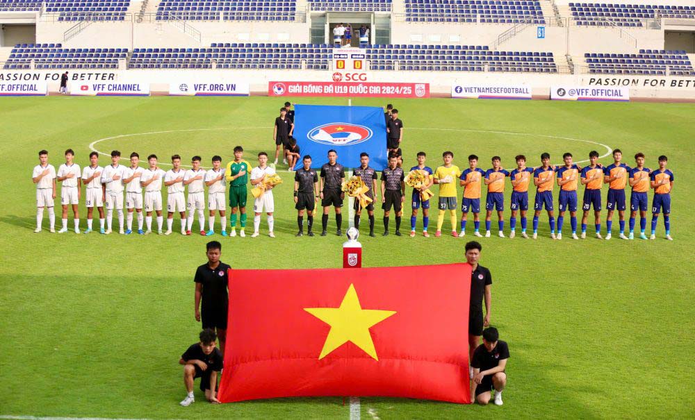 The 2024-2025 National U19 Final Round takes place in Ba Ria - Vung Tau province. Photo: VFF