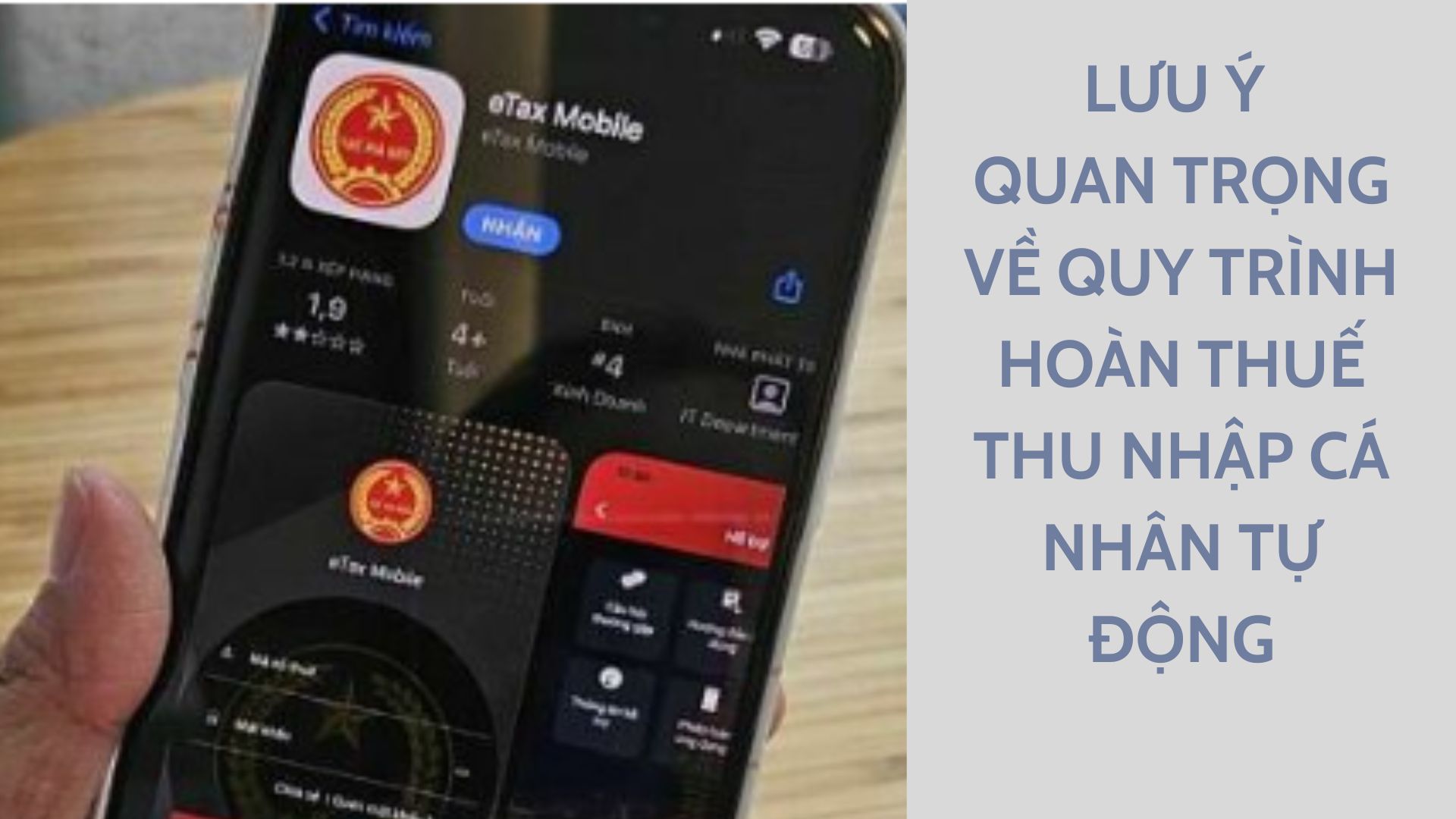 Important notes on the automatic personal income tax refund process