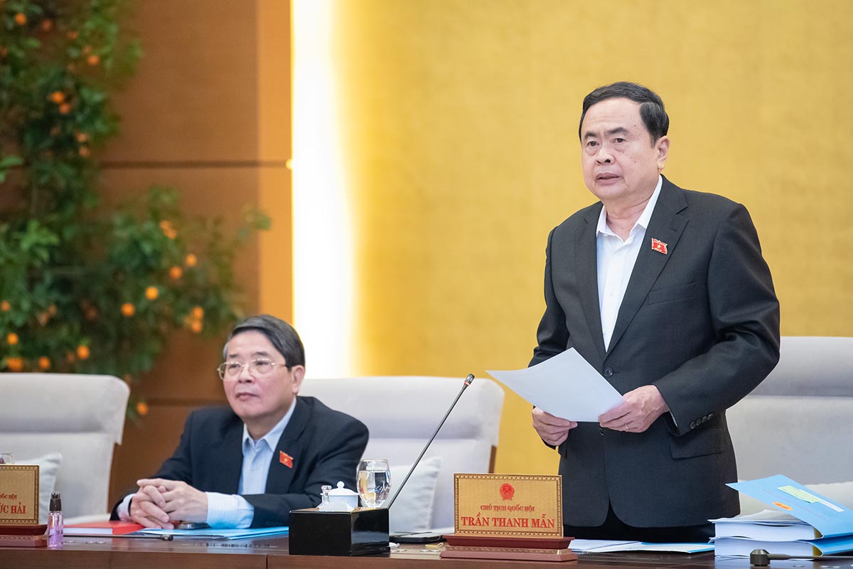 National Assembly Chairman Tran Thanh Man has signed a Resolution of the National Assembly Standing Committee amending and supplementing a number of contents on approving the salary table for State leaders. Photo: Quochoi.vn.