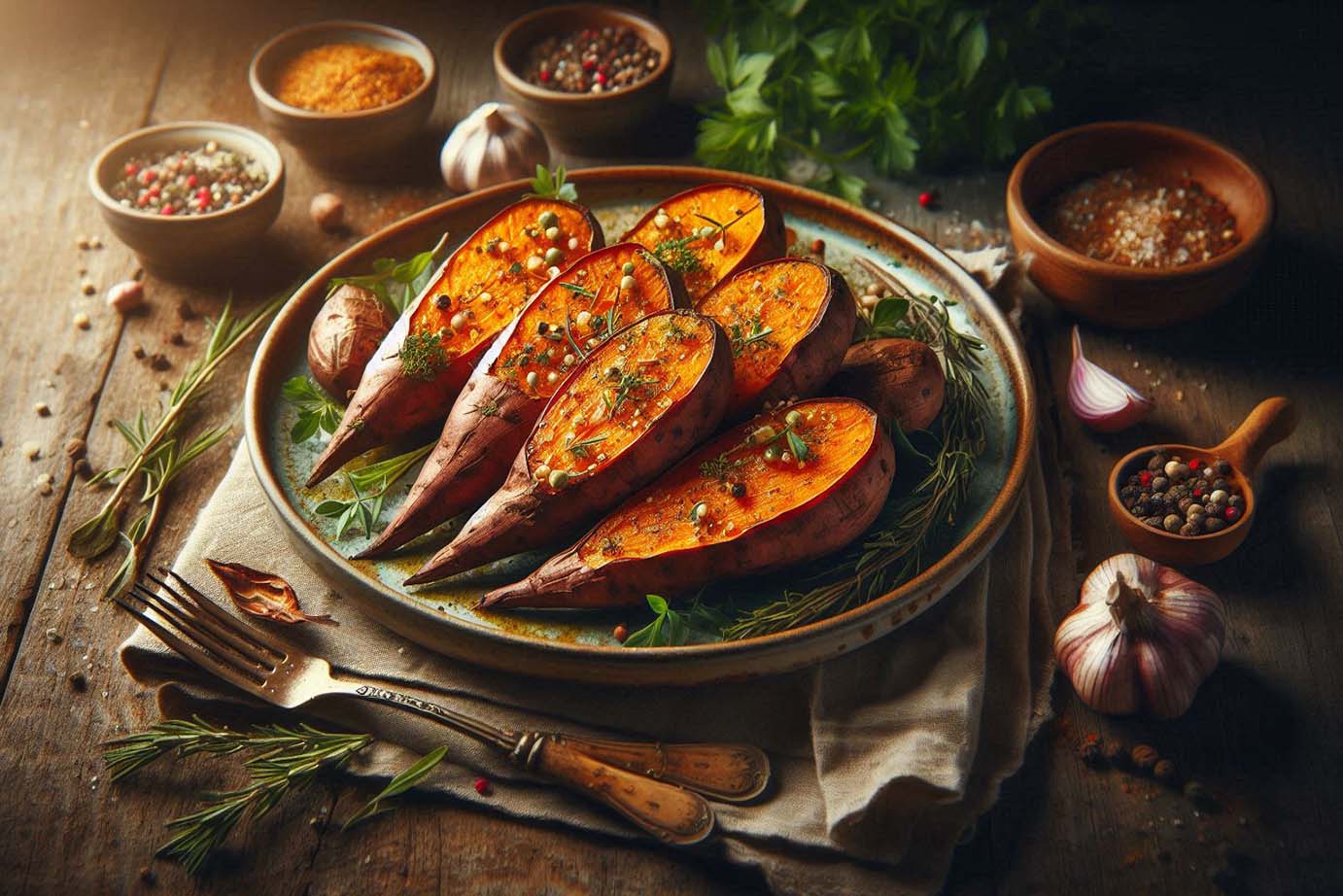 Sweet potato skins bring many health benefits. Photo - AI: Ngoc Thuy