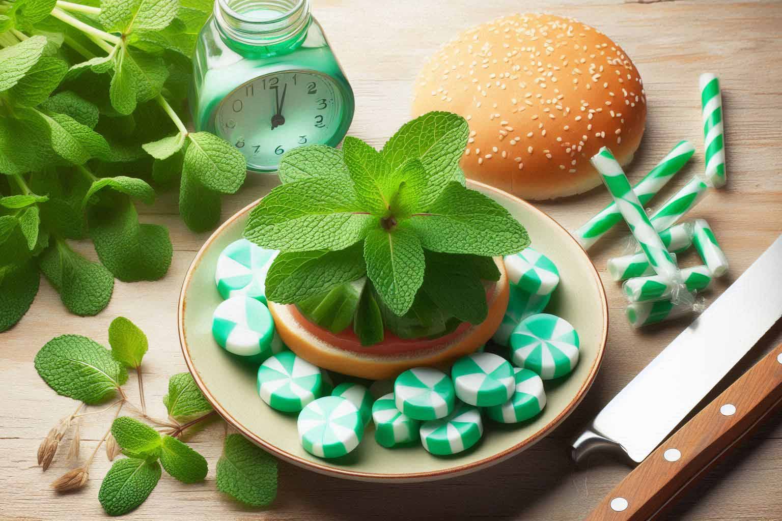 Eating mint candy to curb hunger and help lose weight is not an effective choice. Photo - AI: Ngoc Thuy