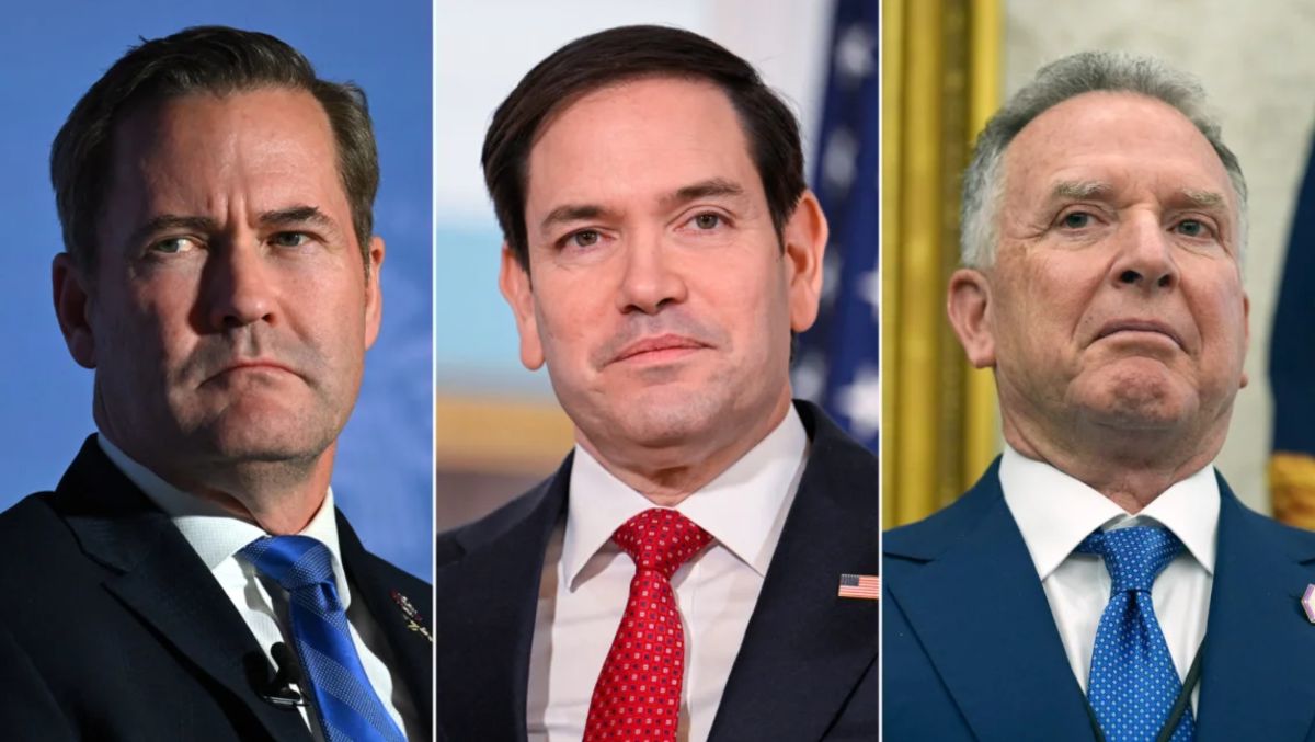 Tu trai qua: Co van an ninh quoc gia Mike Waltz, Ngoai truong Marco Rubio va dac phai vien Trung Dong Steve Witkoff. Anh: AFP,  Reuters, AP