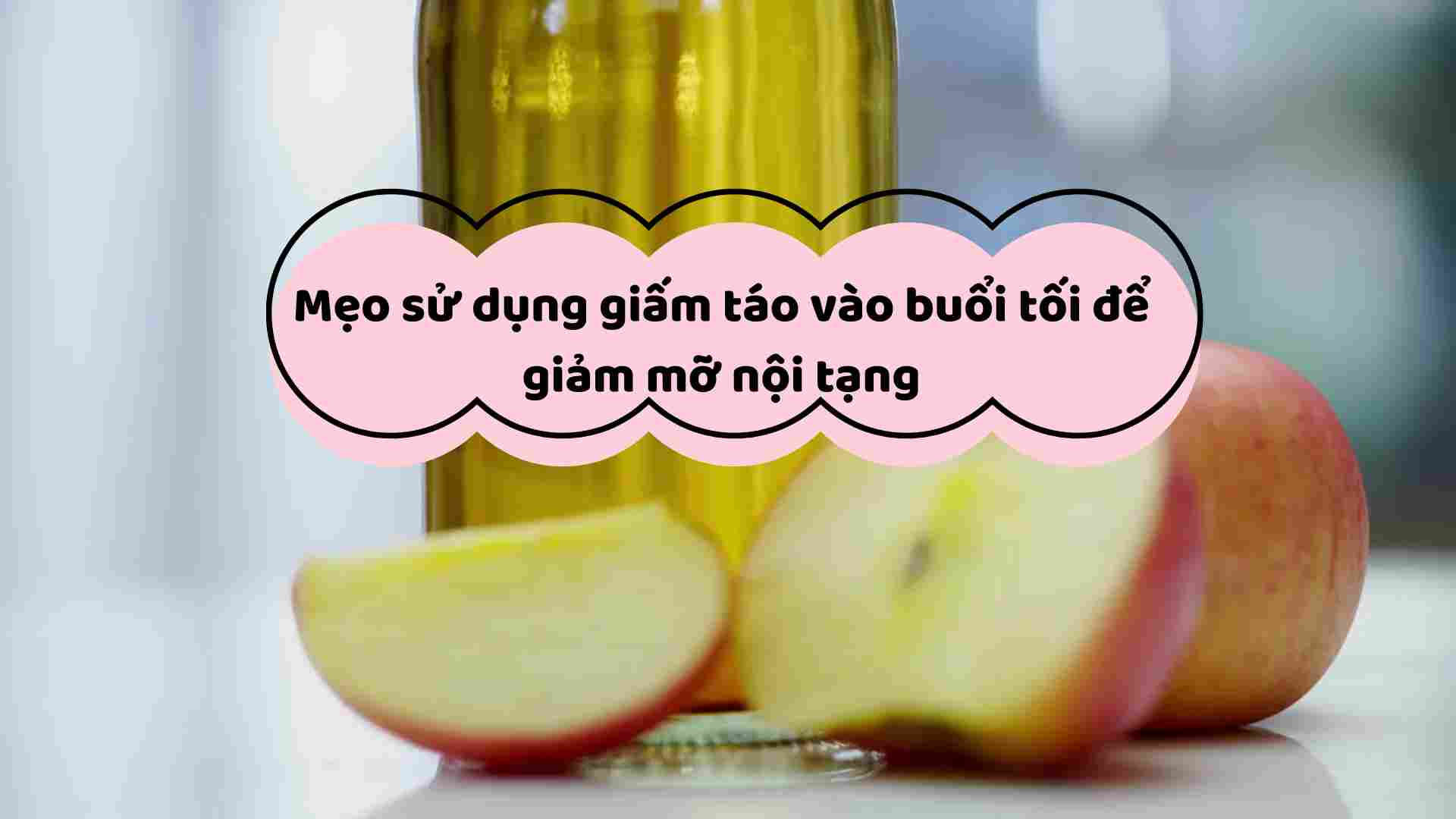 Tips for using apple cider vinegar in the evening to reduce visceral fat.