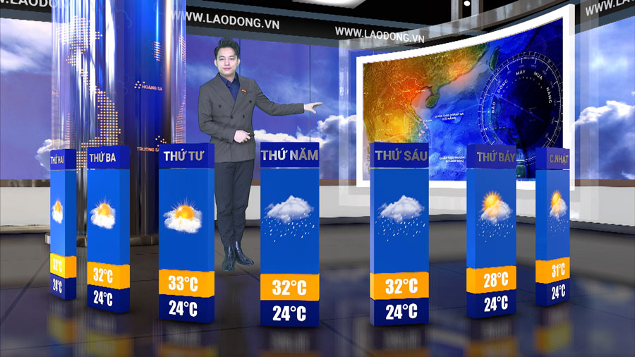 Weather forecast for next week from 17.2-23.2