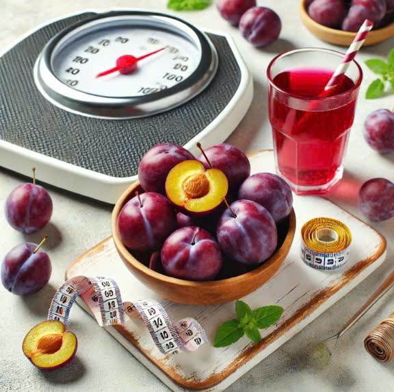 Benefits of plums in weight loss. Graphics: Huong Giang