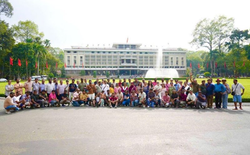A group of 200 MICE tourists from India to Ho Chi Minh City attended the conference and visited famous destinations. Photo: Provided by the Ho Chi Minh City Department of Tourism