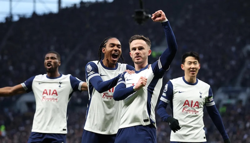 Maddison mo ti so cho Tottenham. Anh: Premier League