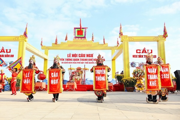Cau Ngu Festival in Thanh Khe District, Da Nang City. Photo: Nguyen Linh