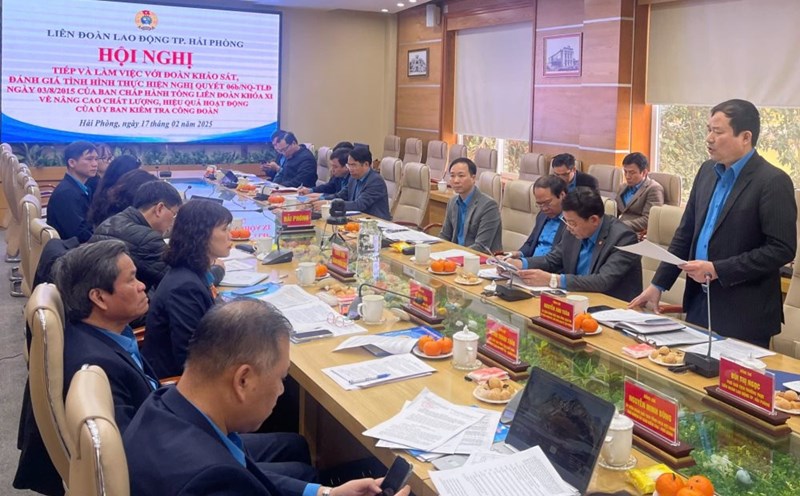 Overview of the conference. Photo: Hai Phong City Labor Federation