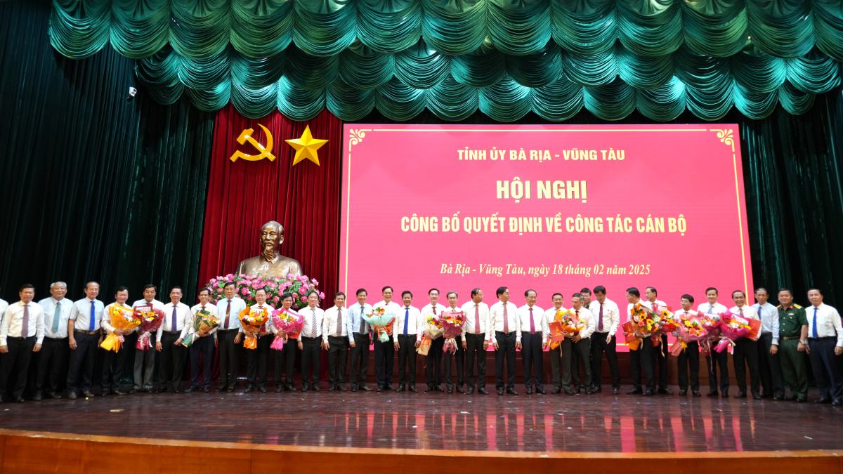 Ba Ria - Vung Tau announced a series of decisions on personnel work. Photo: Thanh An