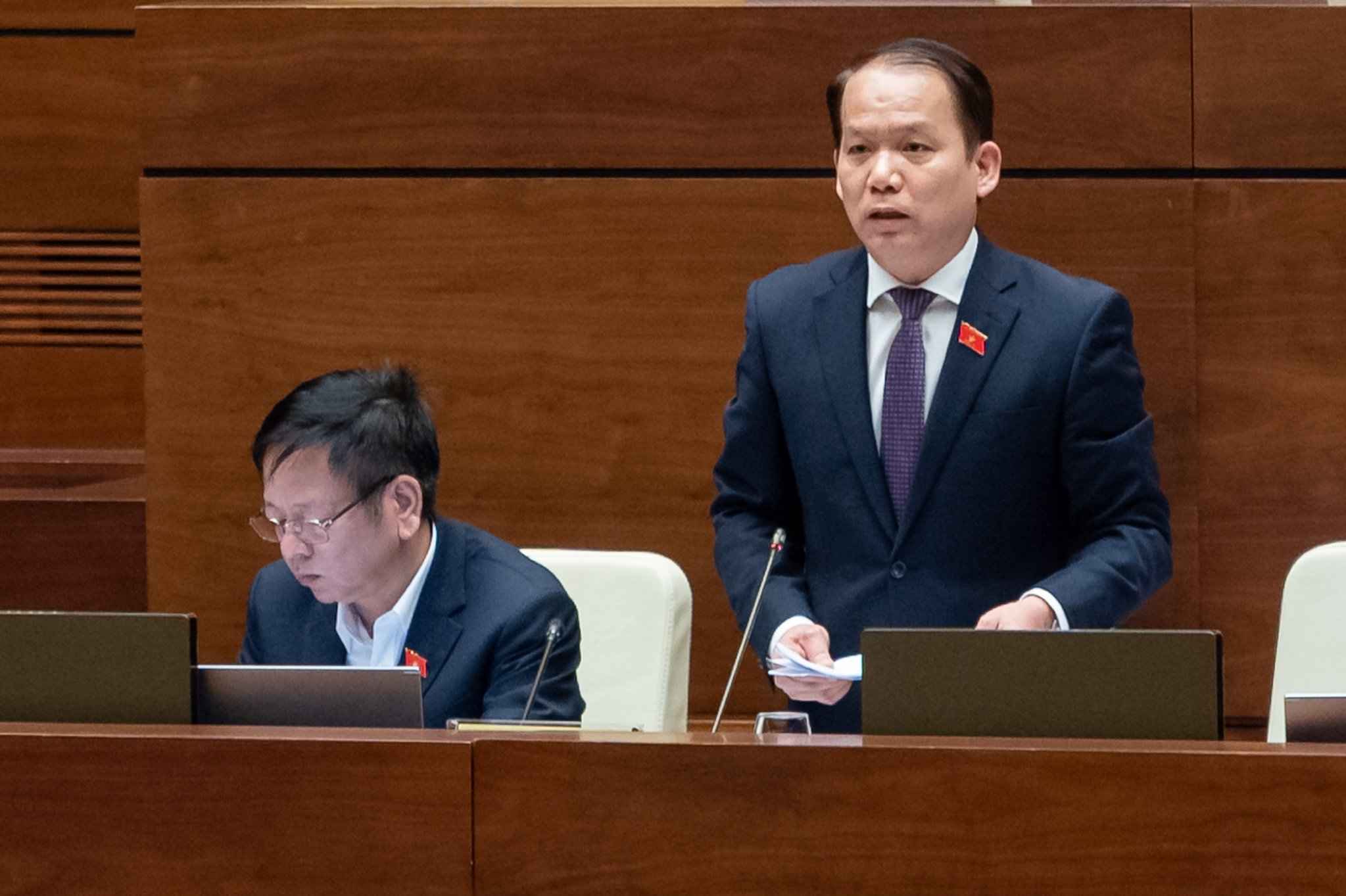 Chu nhiem Uy ban Phap luat cua Quoc hoi Hoang Thanh Tung. Anh: Pham Thang 