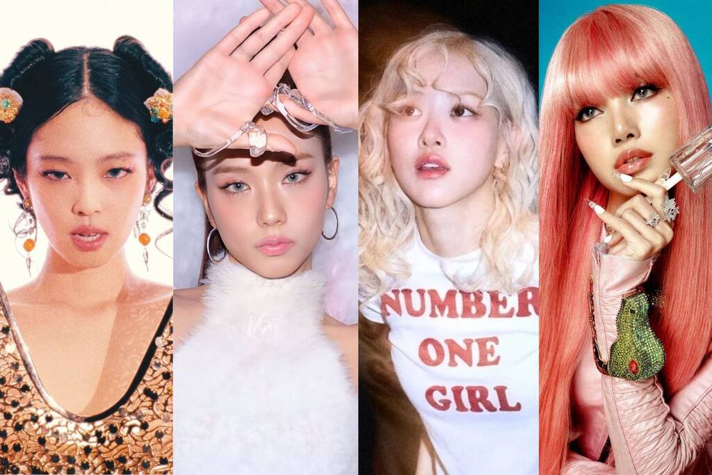 All 4 Blackpink members have released solo music products after leaving YG. Photo: Naver