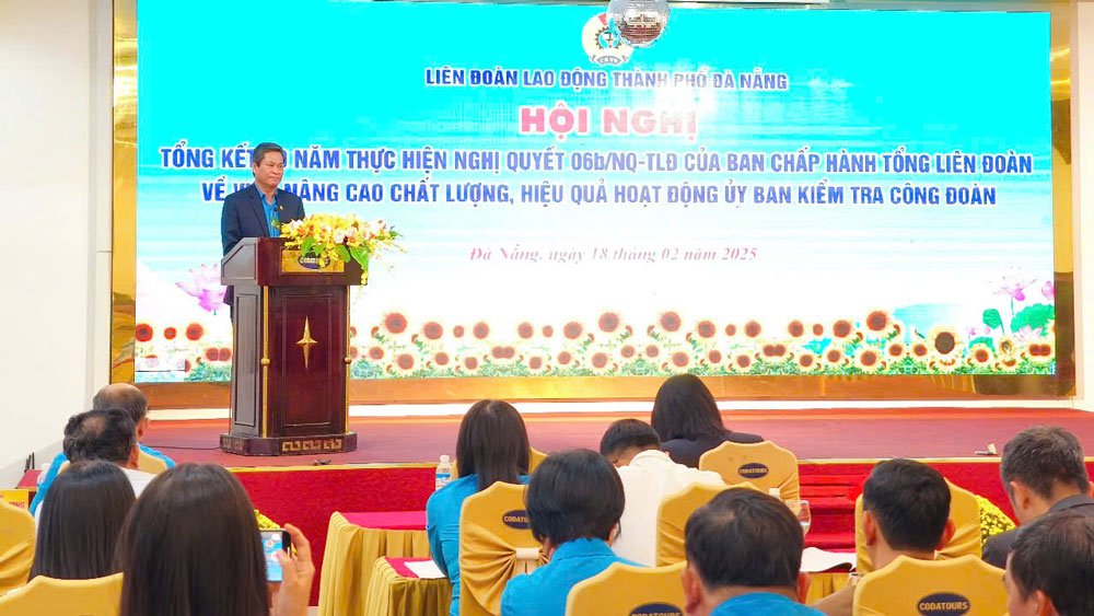 Mr. Huynh Thanh Xuan - Vice President of the Vietnam General Confederation of Labor - requested that the work of inspection of trade unions must be substantial and avoid formality. Photo: Tuong Minh