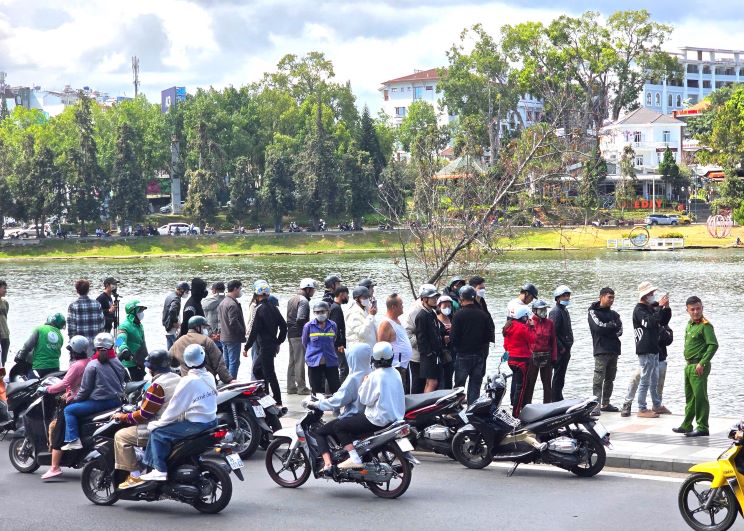 Where the male body was discovered. Photo: Lam Hong