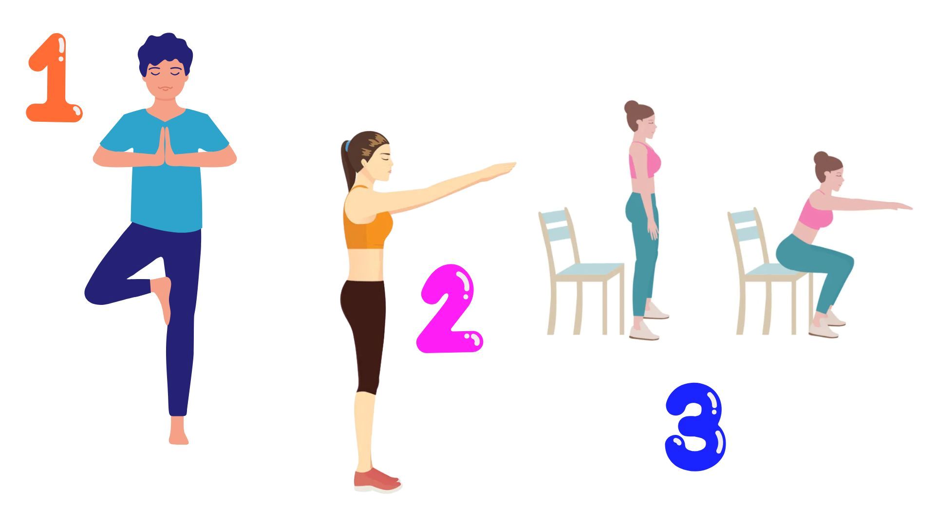 Test to maintain balance and maintain strength after age 50.