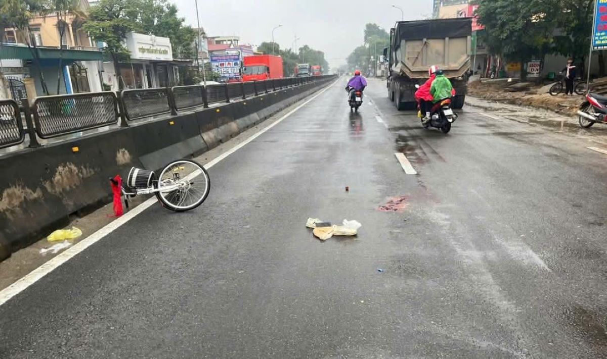 The scene of the tragic accident that killed a student. Photo: CATH