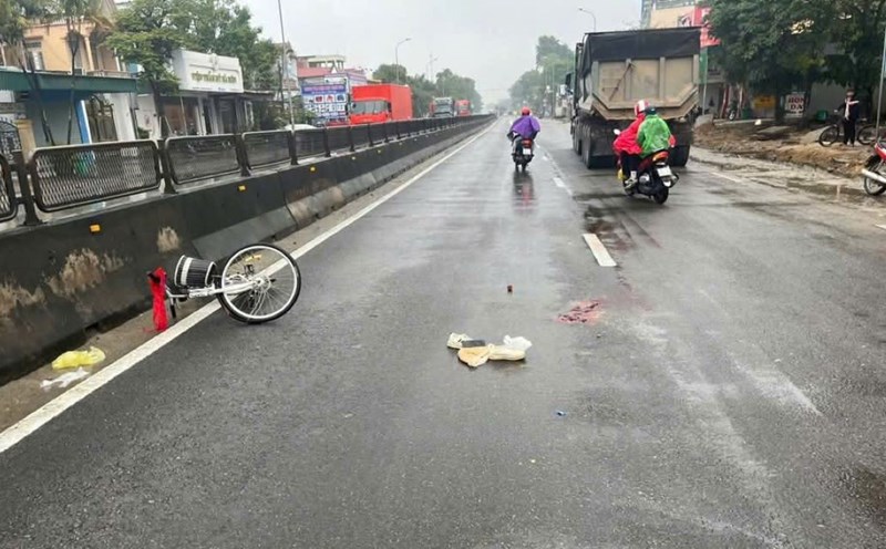 The scene of the tragic accident that killed a student. Photo: CATH