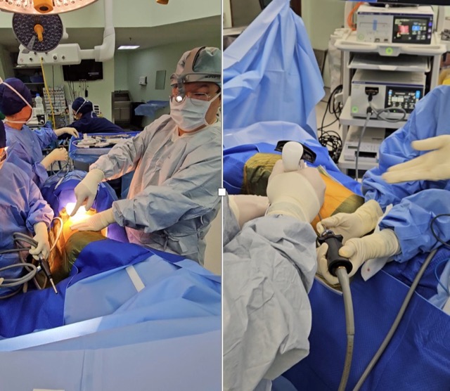 The patient underwent successful surgery for lung cancer. Photo: M' LINH