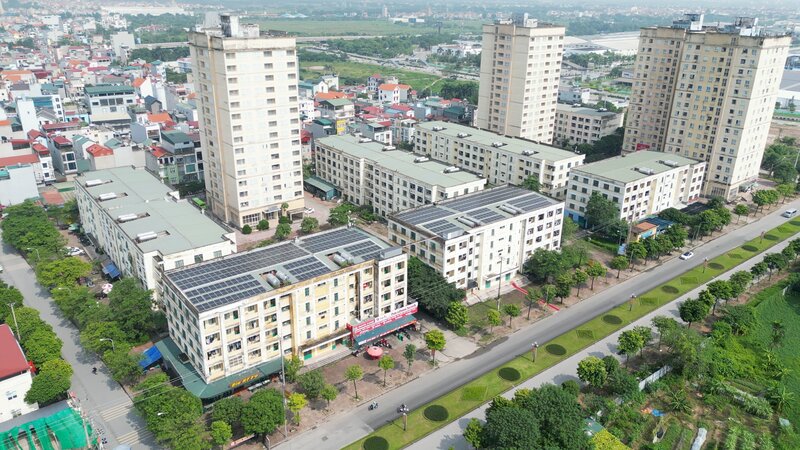 Workers' housing area in Kim Chung commune (Dong Anh, Hanoi). Photo: Lao Dong PV Group.