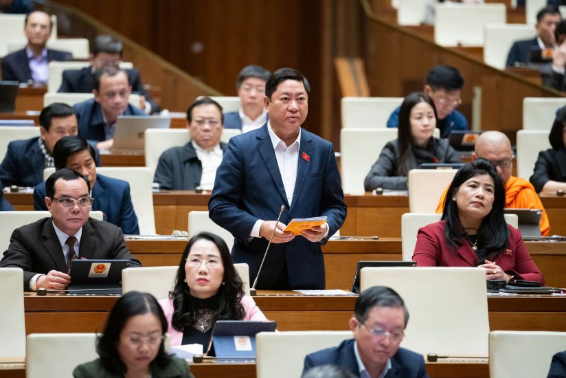 Delegate Tran Quoc Nam - National Assembly Delegation of Ninh Thuan province. Photo: Quochoi.vn