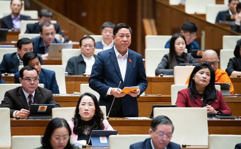 Delegate Tran Quoc Nam - National Assembly Delegation of Ninh Thuan province. Photo: Quochoi.vn