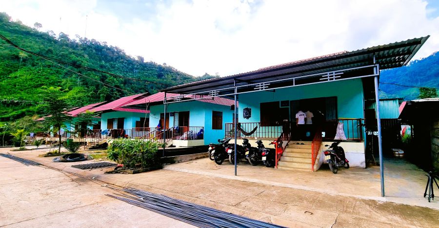 The Bang La resettlement area helps households in Tra Leng, Nam Tra My district, Quang Nam settle down and make a living after the terrible landslide in 2020. Photo: Nguyen Hoang