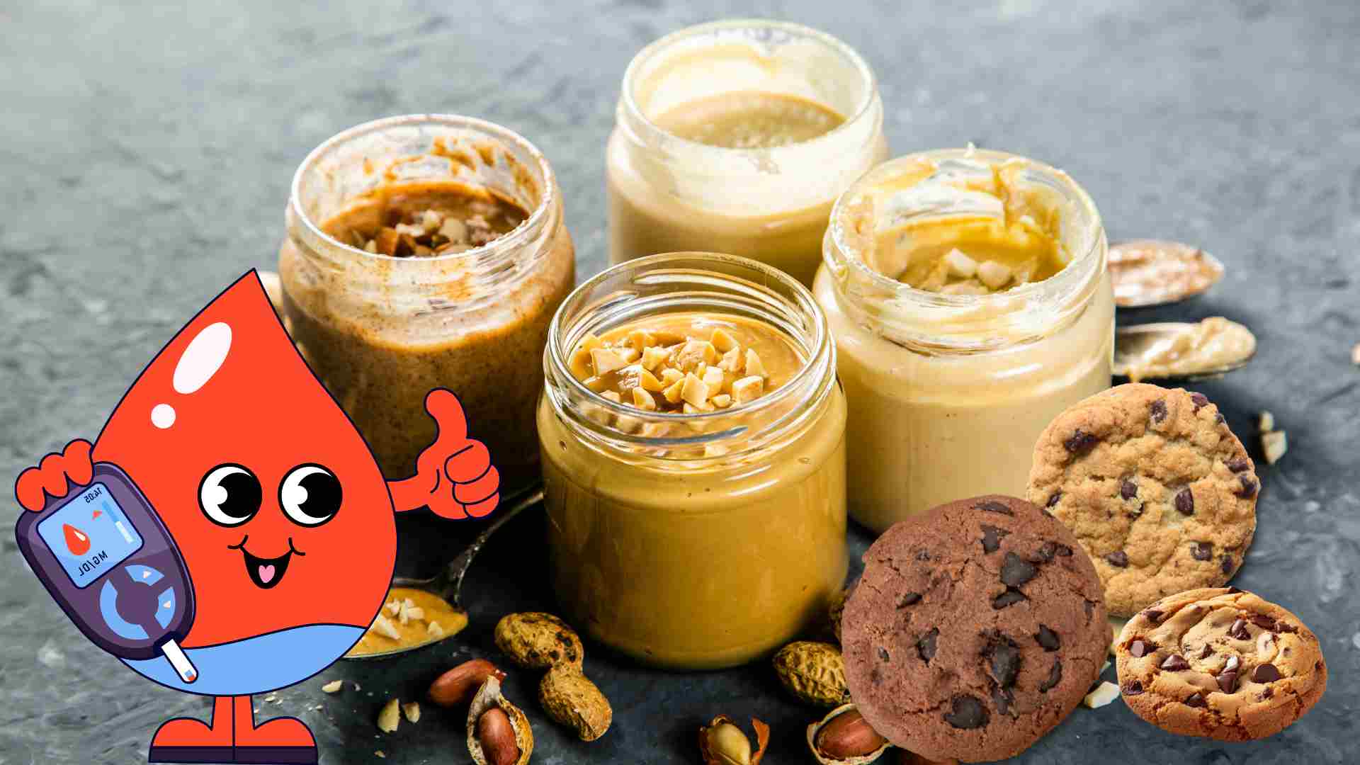 Notes when buying cookies and nut butter for people with high blood sugar.