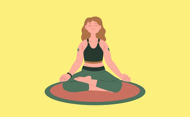 Yoga helps improve health, good for the brain. Graphic photo: Ha My