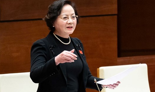 Bộ trưởng Bộ Nội vụ Phạm Thị Thanh Trà. Ảnh: Quochoi.vn