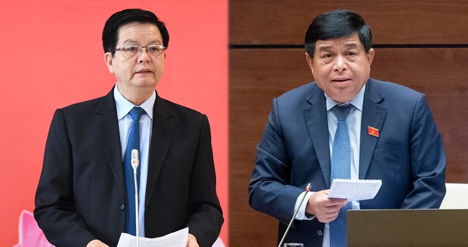 Mr. Nguyen Chi Dung and Mai Van Chinh were approved by the National Assembly to be Deputy Prime Ministers. Graphics: Bao Binh