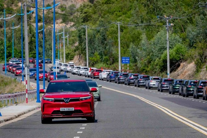 Currently, the share of electric car ownership in Vietnam is only 1/10 of Thailand. Illustrative photo: Vinfast