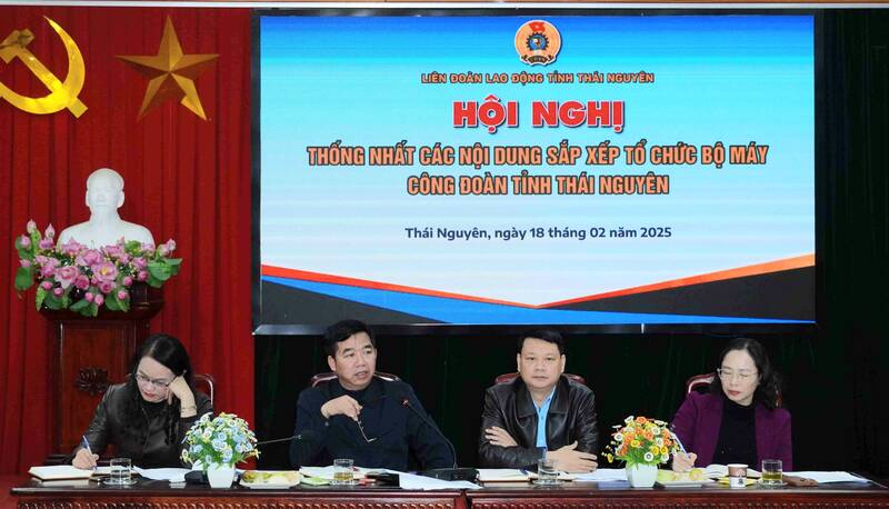 The Thai Nguyen Provincial Trade Union agreed to reorganize the apparatus. Photo: Ninh Nguyen