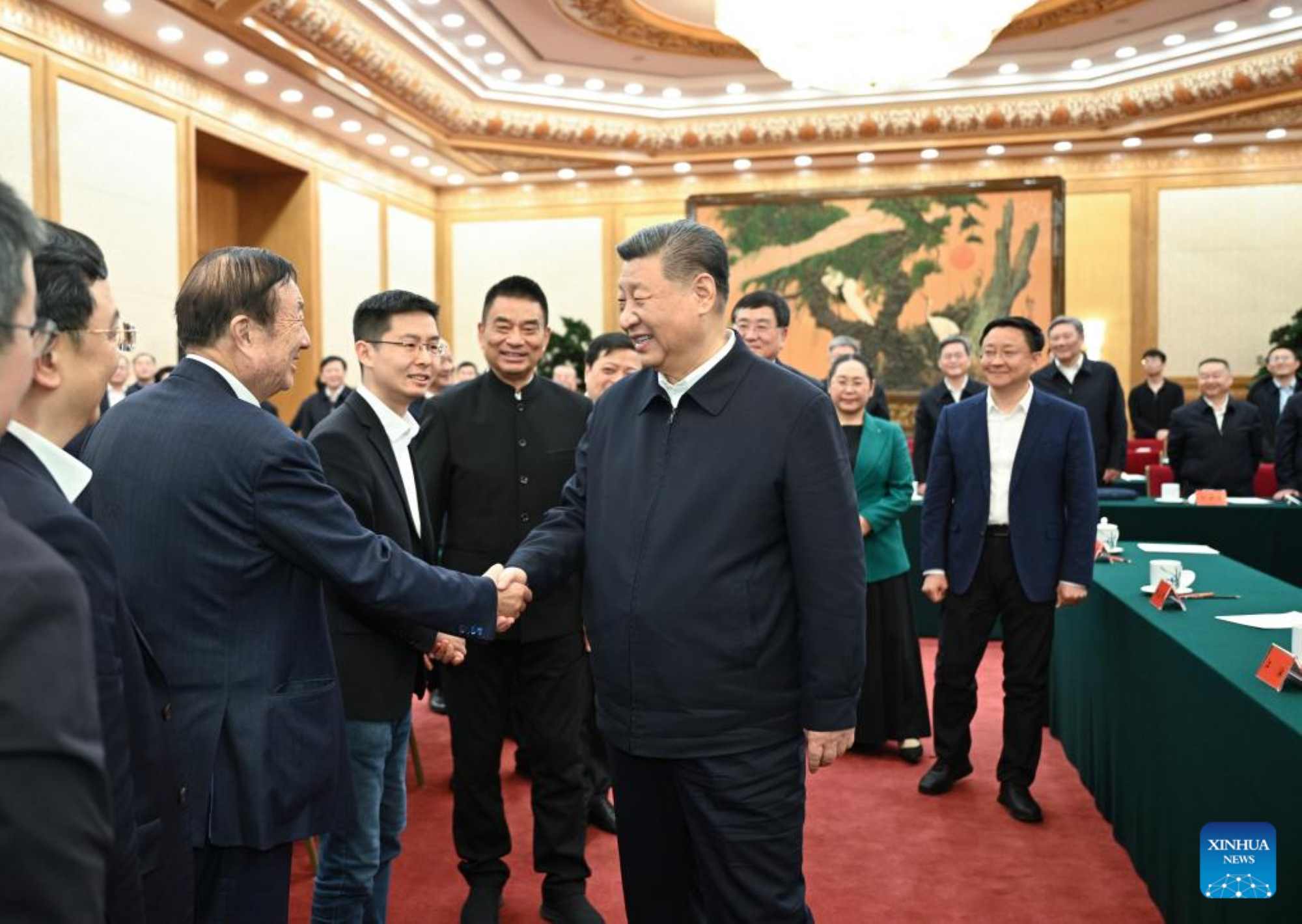 Chinese President Xi Jinping at a thematic conference with Chinese technology entrepreneurs. Photo: Xinhua