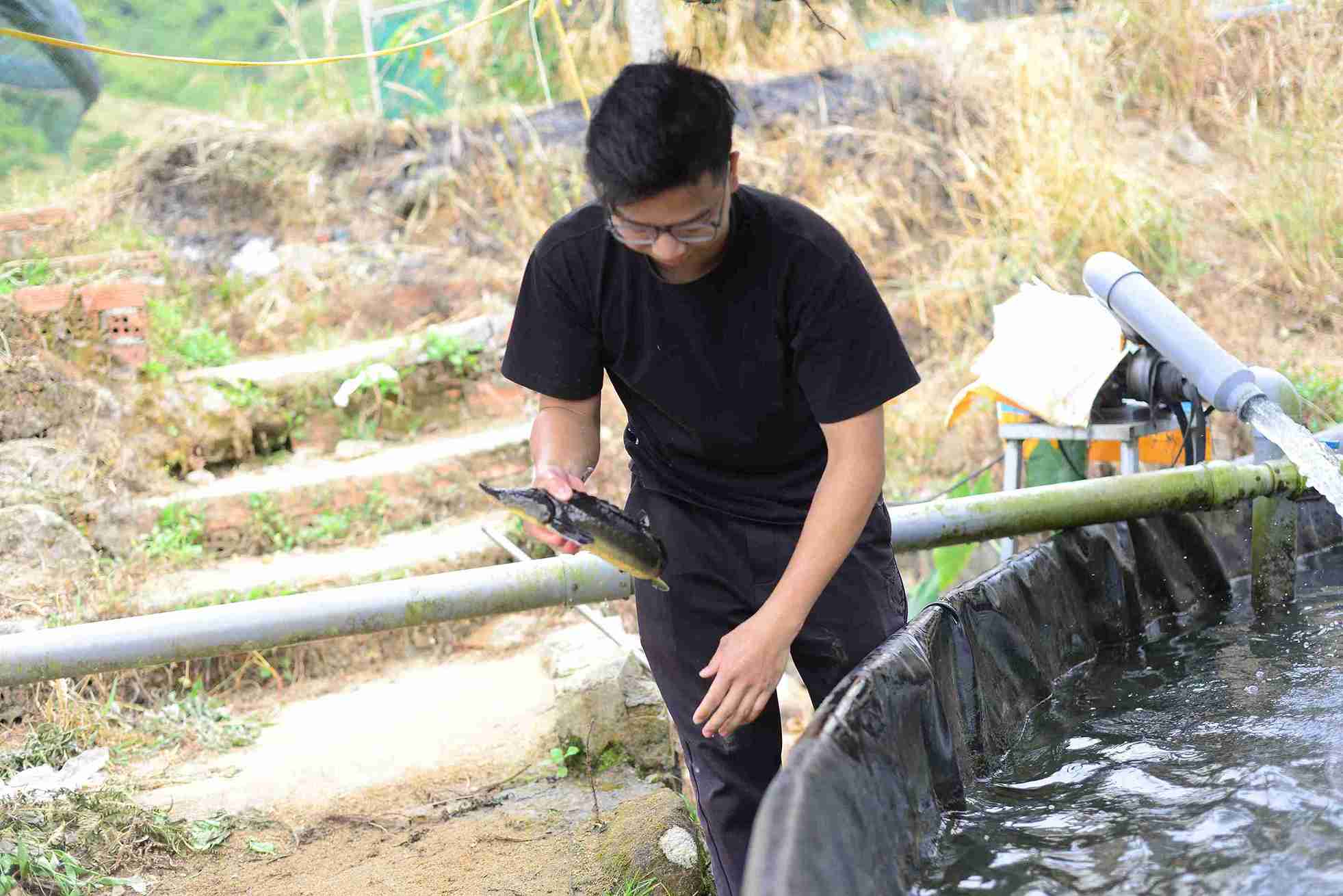 People raising cold-water fish in Dam Rong district, Lam Dong province are facing many difficulties. Photo: Phan Tuan
