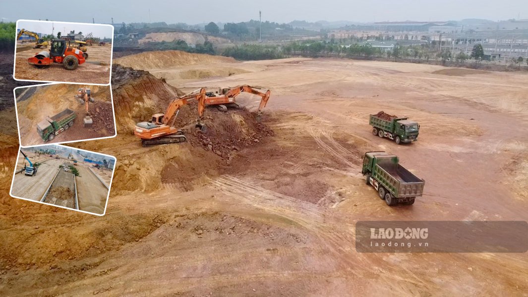 Investing nearly 4,000 billion VND to build an industrial park in Thai Nguyen. Photo: Nguyen Hoan.