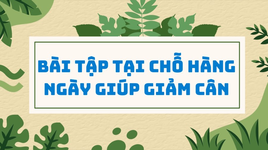 Daily on-site exercises to help lose weight