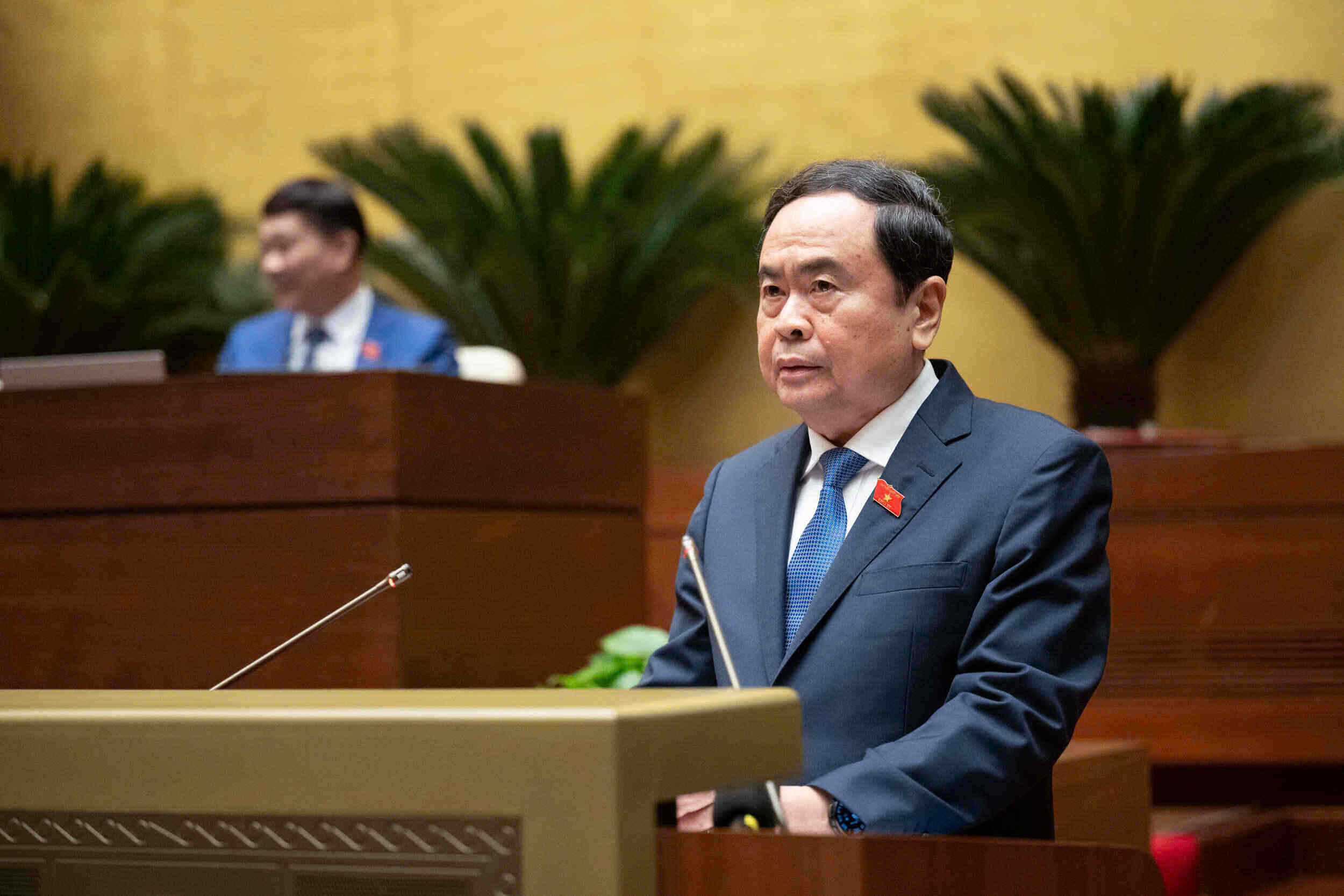 National Assembly Chairman Tran Thanh Man delivered the closing speech at the session. Photo: Quochoi.vn