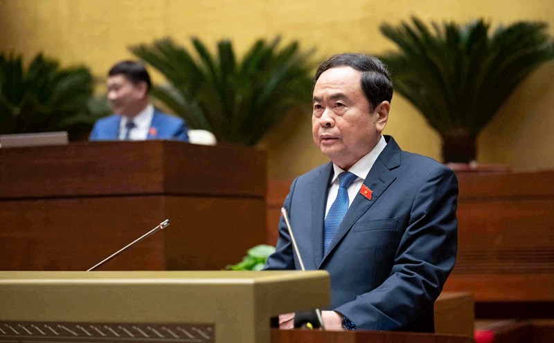 National Assembly Chairman Tran Thanh Man delivered the closing speech at the session. Photo: Quochoi.vn