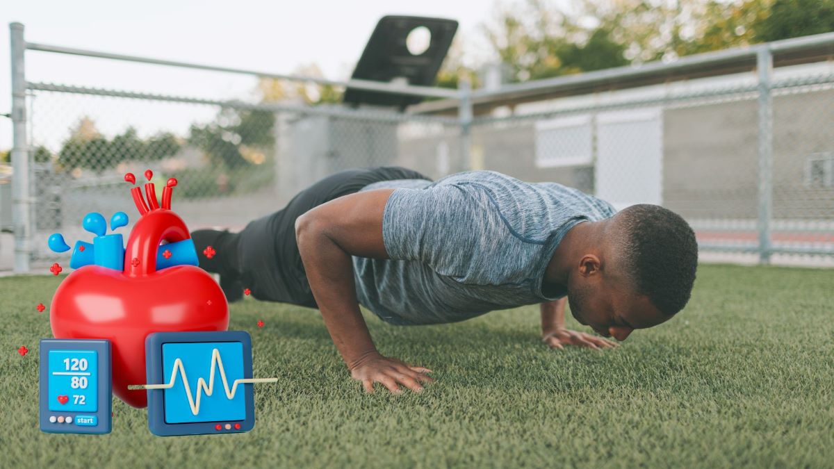 Push-ups are good for your health. Graphics: Thanh Thanh