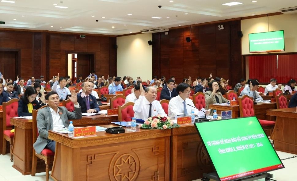 The delegates attending the meeting agreed to dissolve the Department of Foreign Affairs of Dak Lak province. Photo: Van Tiep